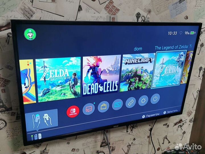 Nintendo switch rev2 128gb прошитая с играми