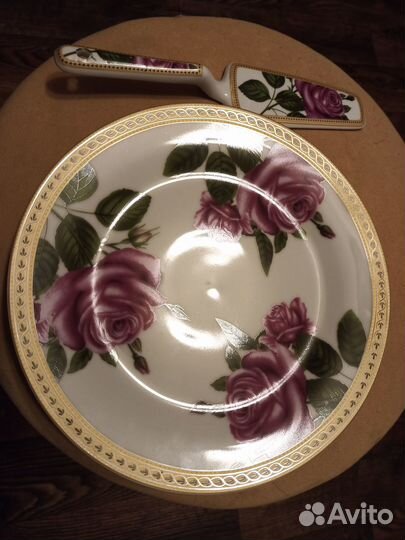 Новый набор тарелка для торта Розы