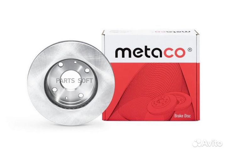Metaco 3050-256 Диск тормозной передний вентилируе