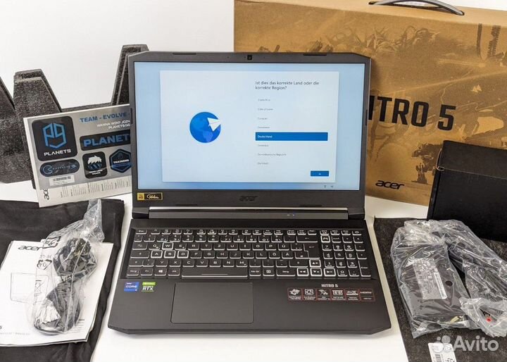 Новый Acer Nitro 5 RTX 3060 i9-11900H 16GB 512GB