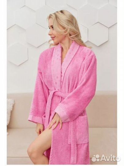 Халат женский махровый новый
