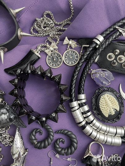 Готическая неформальная бижутерия y2k