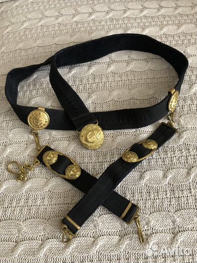 Ремень вахтенный вмф СССР с подвесами для кортика