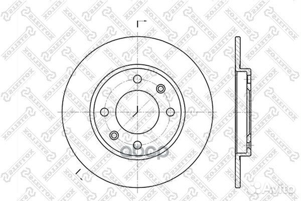 6020-9947-SX диск тормозной задний Peugeot 206