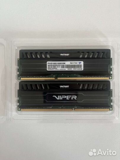 Ram ddr3 8192MBx2 1600MHz Patriot Viper 3