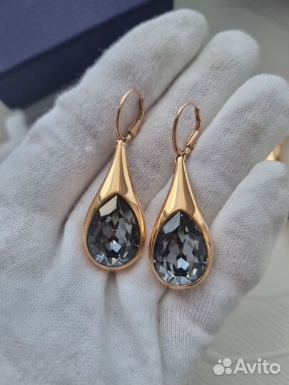 Серьги капли браслет Drop Swarovski оригинал