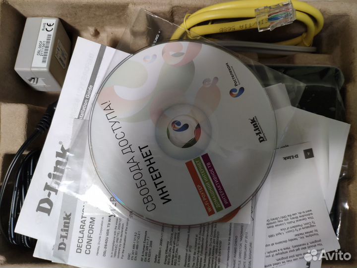 Рабочий Роутер D-Link DSL-2640U