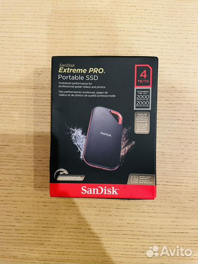 Sandisk Extreme portable ssd pro 4TB новый