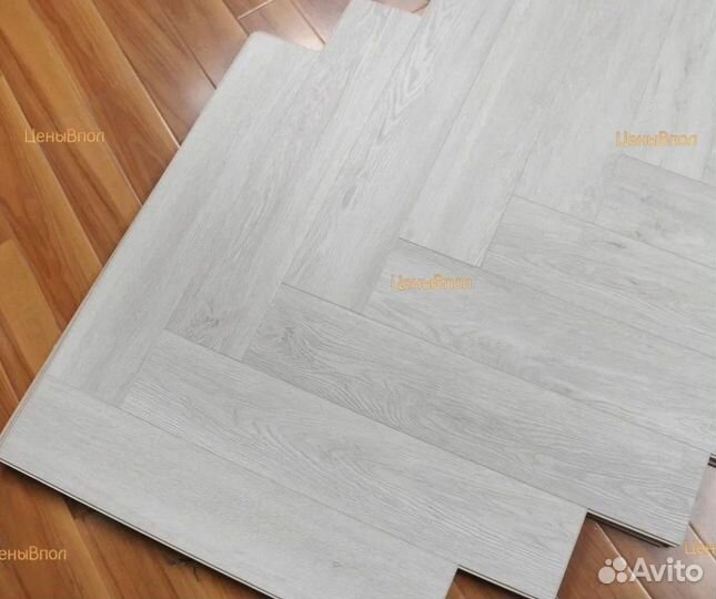 Кварцвиниловый ламинат елочка