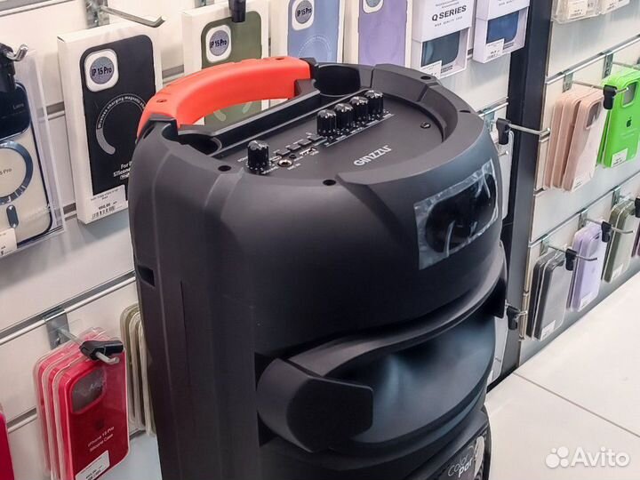 Большая Мощная Bluetooth Колонка Ginzzu