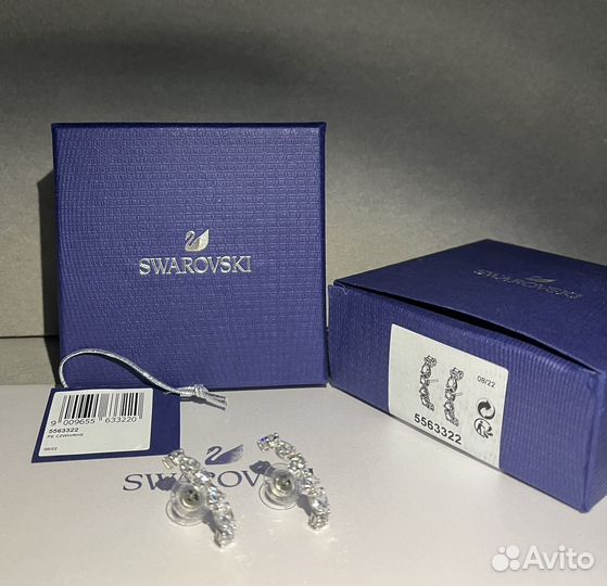 Swarovski серьги Tennis Deluxe оригинал