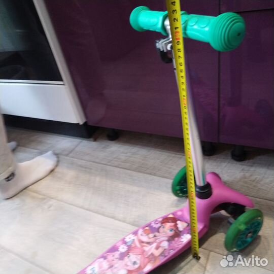 Самокат детский трехколесный колеса светятся