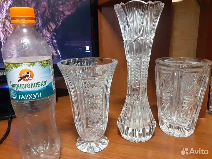 Вазы хрустальные СССР