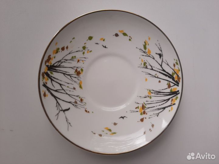 Кофейное блюдце лфз костяной фарфор