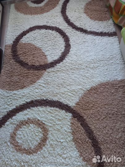 Натуральный ковёр, длинный ворс