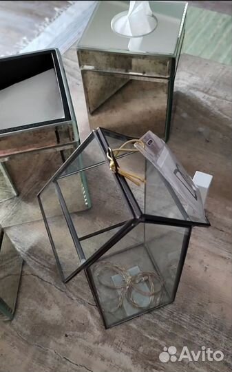 Зеркальные боксы для салфеток Органайзеры Зеркало