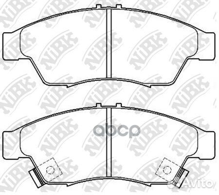 PN9804 Колодки тормозные suzuki liana 02 перед