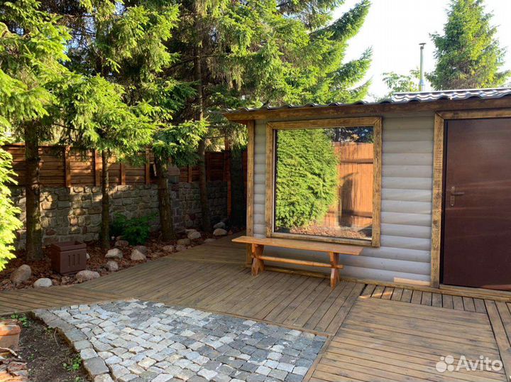 Русская баня на дровах и японская баня чан