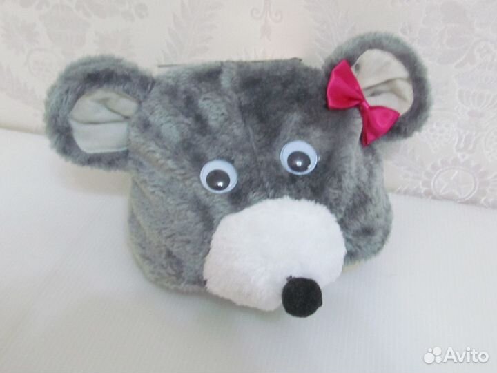 Новый Костюм шапка Мышка Мышонок Мышь Крыса