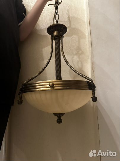 Бронзовая люстра бу