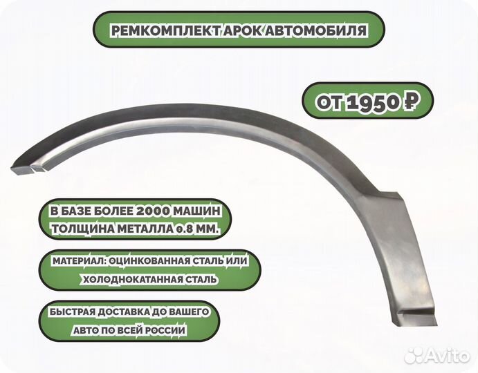 Ремонтные арки (ремкомплект) на машину