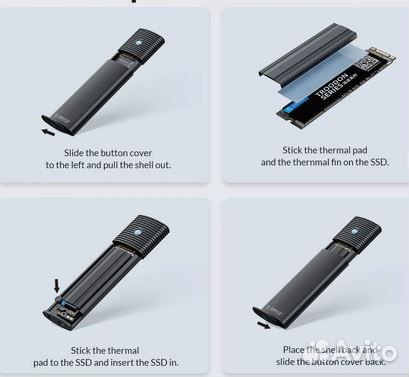 Внешний бокc для SSD (ngff) SATA 5Gbps (новый)