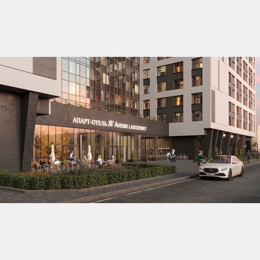 Апартаменты-студия, 39,4 м², 6/14 эт.