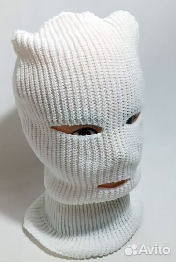 Маска балаклава на голову белая