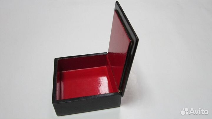 Деревянная Шкатулка с Лаковой Миниатюрой Рожечники