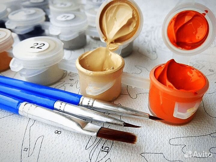 Картина по номерам, 40*50, любовь и музыка