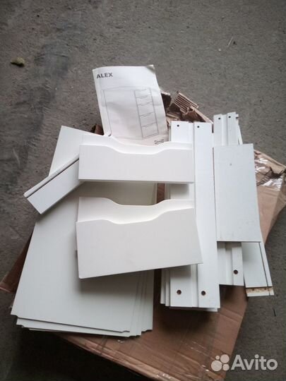 Запчасти Алекс Тумба с ящиками IKEA