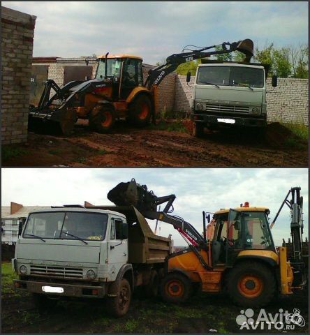 Услуги экскаватора погрузчика услуги спецтехники