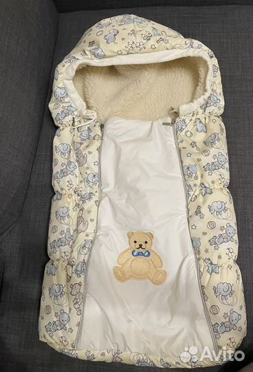 Конверт зимний в коляску на овчине