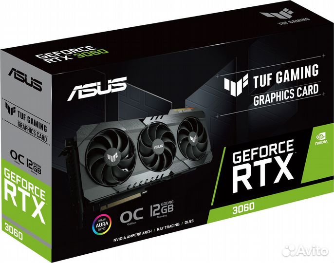 Видеокарта Asus GeForce RTX 3060 TUF Gaming V2 OC