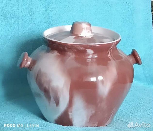 Горшок керамический с чашками