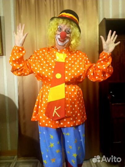 Костюмы клоуна, гнома,пирата, Емели, аренда