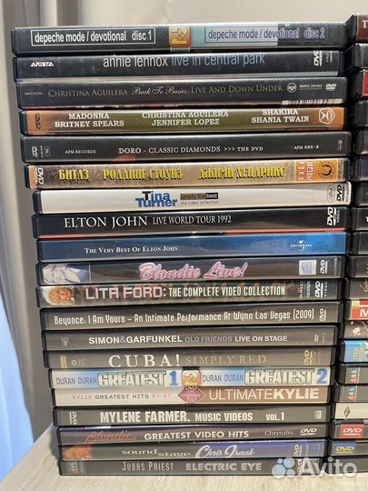 Коллекция музыкальных DVD дисков 98 штук
