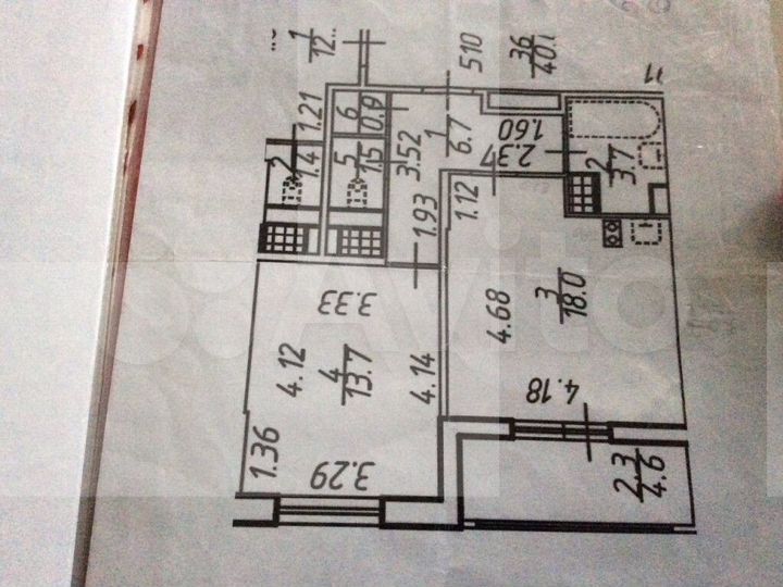 1-к. квартира, 44,5 м², 11/18 эт.