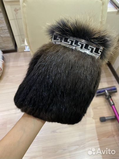 Шапка натуральный мех женская новая