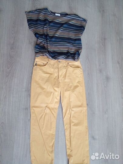 Брюки-джинсы комплект с блузкой