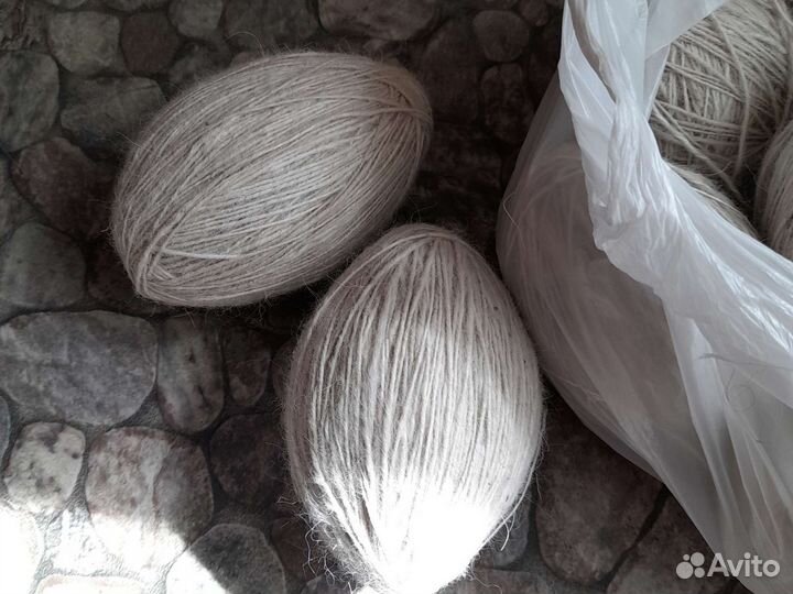 Пряжа из собачьей шерсти самоеда