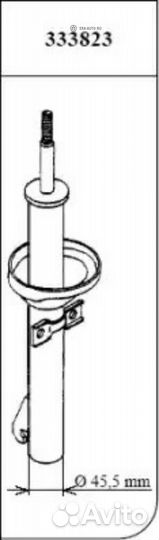 KYB 333823 333 823 амортизатор передний газовый\ F