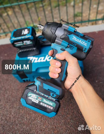 Гайковерт аккумуляторный makita 800н.м