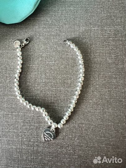 Серебряный браслет Tiffany 17 см