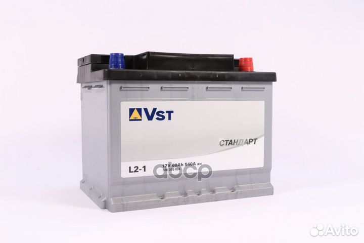 Аккумуляторная батарея 6ст-60 60Ah 540A +справа