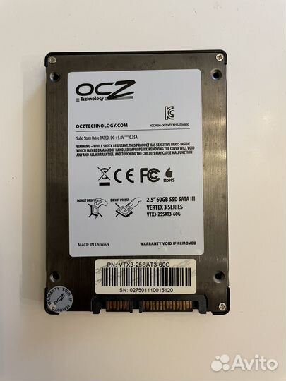 Жесткий диск ssd 60 гб