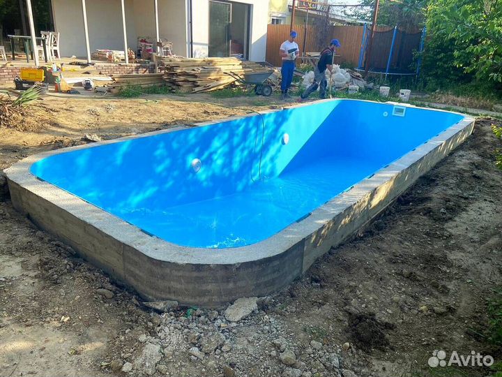 Бассейн 8x3 из пластика