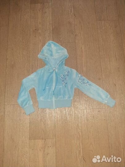 Кофта велюр голубая Gloria Jeans 104 рост 4 года