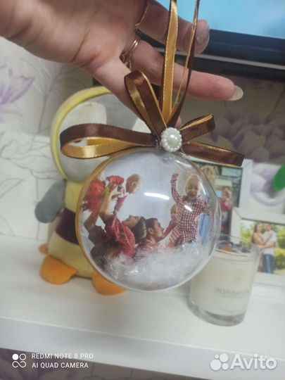 Новогодний шар с фото