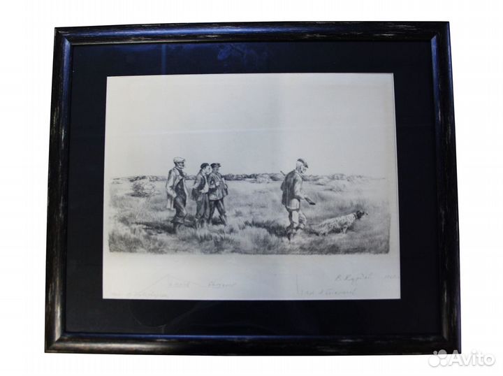 Авторская литография В И Шухаева. Сталин, размер п